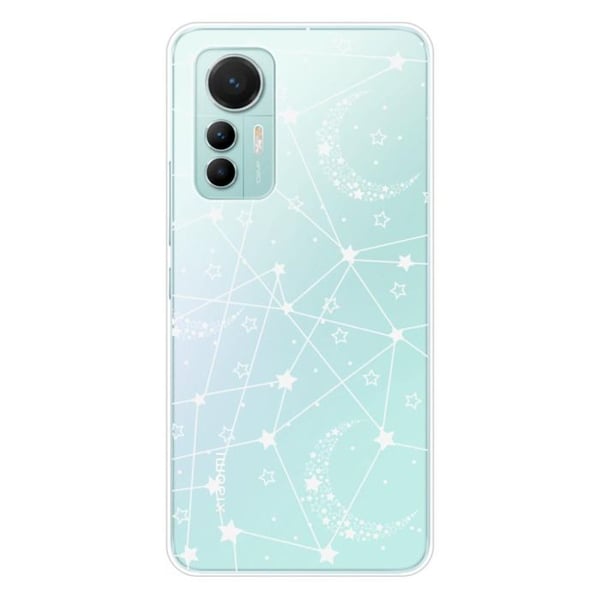 Tryckt silikonfodral som är kompatibelt med Xiaomi Mi 12 Lite Starry-linjer