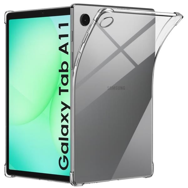 Skyddsskal för Samsung Galaxy Tab A11 - Stötskydd TPU Mjuk Transparent Phonillico
