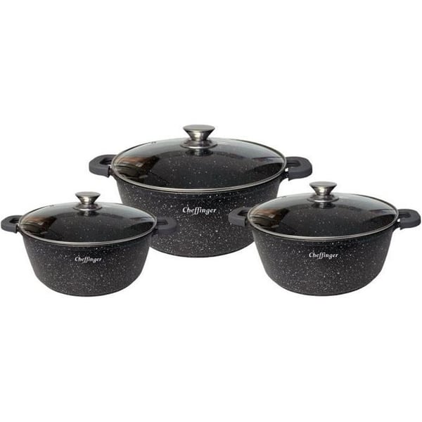 2,4 - 4,5 - 6L gryta soppgryta non-stick stekpanna Gjuten aluminium