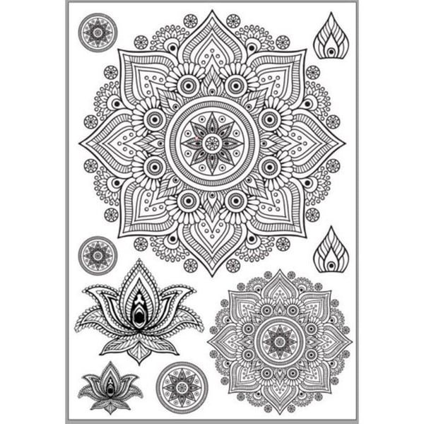 Ki-Sign - Termotransfer Mandala Svart A4