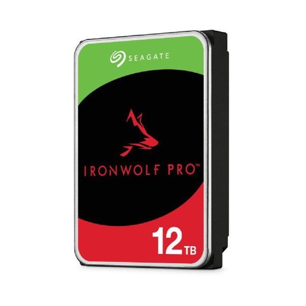 eagate IronWolf Pro, 12 Tt, NAS HDD – CMR, 3,5”, SATA 6 Gbps, 7200 RPM, 256 Mt välimuisti (ST12000NT001)