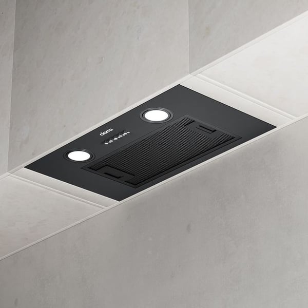 CIARRA Filtering Group Inbyggd fläktkåpa 52cm 300m3/h Återvinning eller evakuering LED-belysning Svart