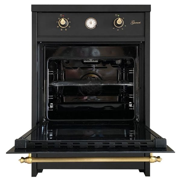 GURARI GCH E 612 BL r Induktionshäll 60 cm + GCH 975 Bl 6 Fläktkåpa 60 cm