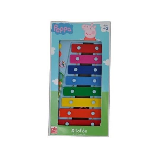 Xylofon - Peppa Pig 8 Noter - Musikleksak - Multifärgad - Lämplig för barn från 3 år