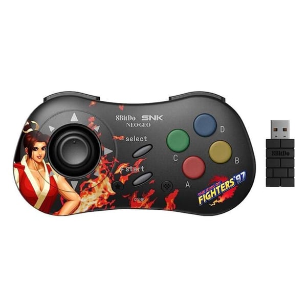 Mai Shiranui Utgåvan: 8Bitdo Manette Bluetooth Stil SNK Neo Geo - kompatibel med PC Windows, Android och Neo Geo Mini