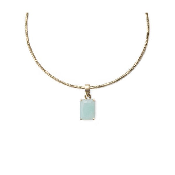 Charmerende vedhæng i amazonit, forgyldt Charms DW00401473