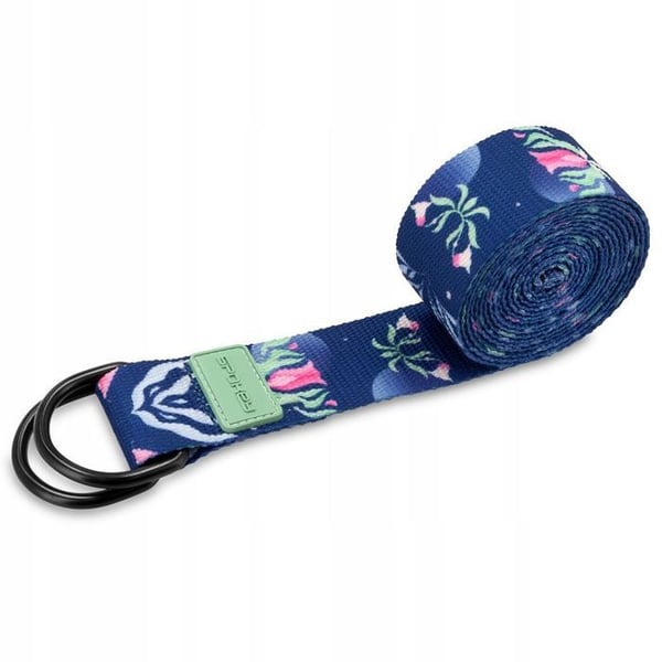 Yoga remme - SPOKEY - THE BLOOM BELT - Striber - Blå farve - Til voksne