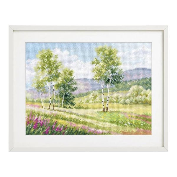 Alisa broderikit "Inhemska utrymmen. Björkar" 23x17 cm