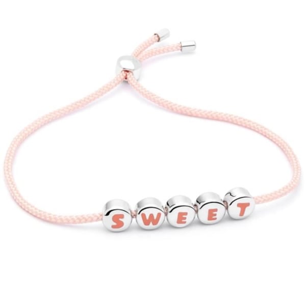 Armband - MR WONDERFUL - WJ30005 - Rostfritt stål - Rosa - Silverfärgad