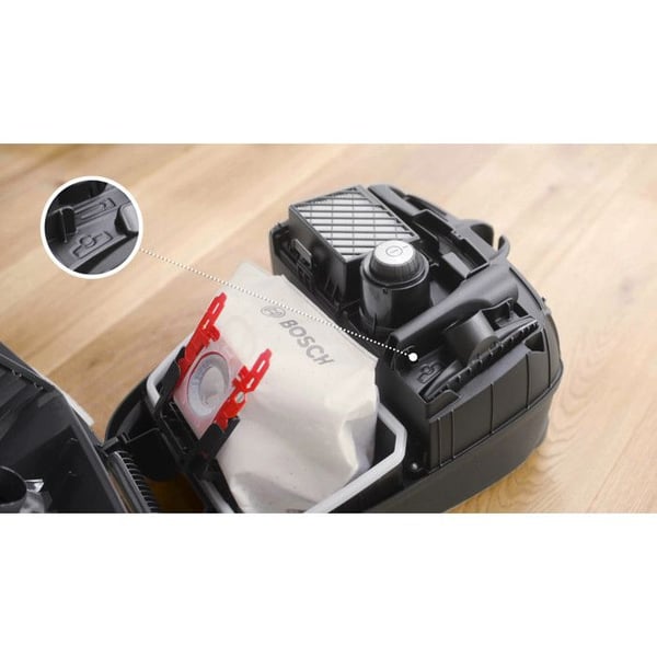 Bosch Serie 4 BGL41POW2H Dammsugare med Påse 850W HEPA Svart
