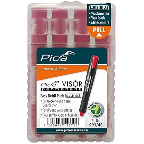 Estuche de Minas - PICA - 991/41/SB - Färg Blå - 4 Permanenta Minas - Mixad