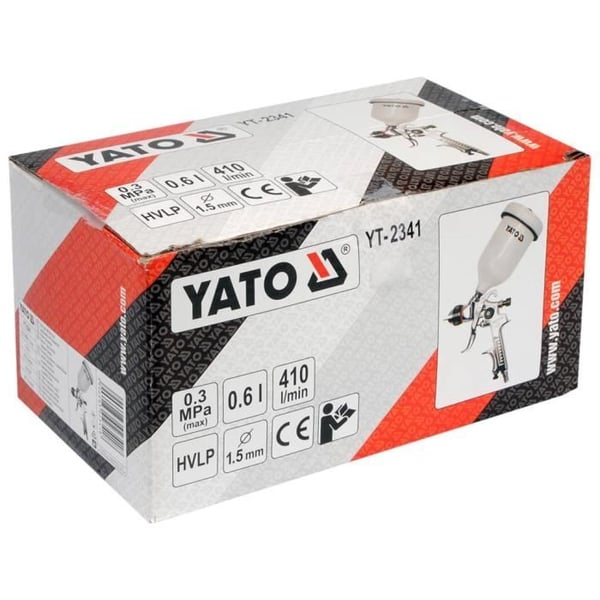 YATO Spraypistol med reservoir 600 ml 1,5 mm