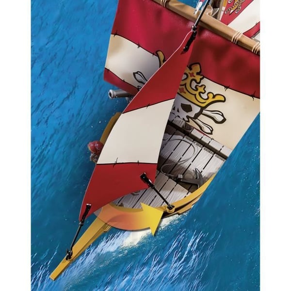 PLAYMOBIL 71418 Piratroddbåt, Pirater, Med karaktärer, kanoner, Från 4 år
