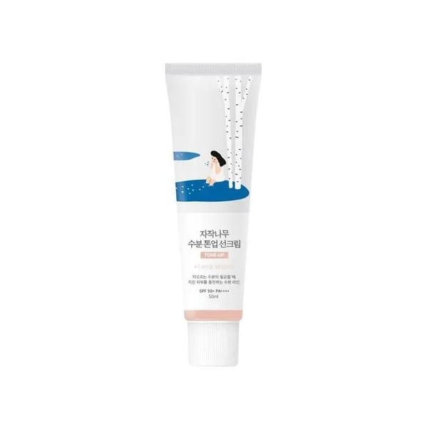 Solkräm - ROUND LAB - Björk fukttonande kräm - SPF 50+ PA++++ - 50ml - Icke fet