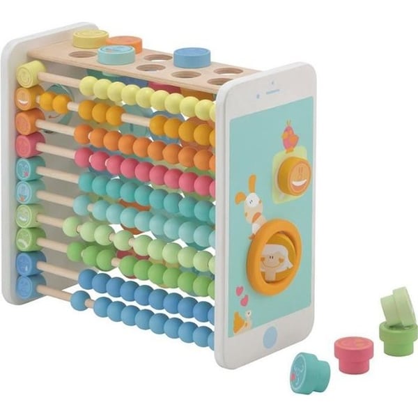 4 i 1 träinlärningsspel - SEVI - Abacus and Alphabet 2.0 - Barn - Blandat - Från 3 år - Flerfärgad