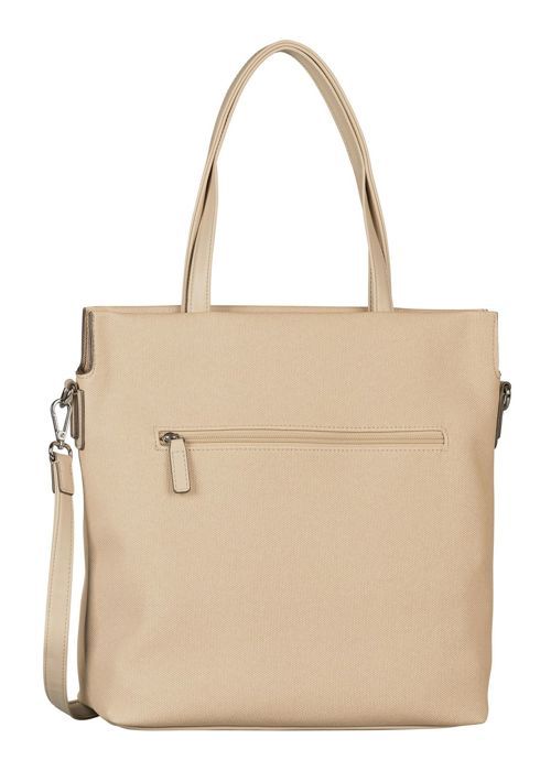Skuldertaske - TOM TAILOR - Rosa Zip Shopper M - Beige - 100% polyurethan - 32x23 cm