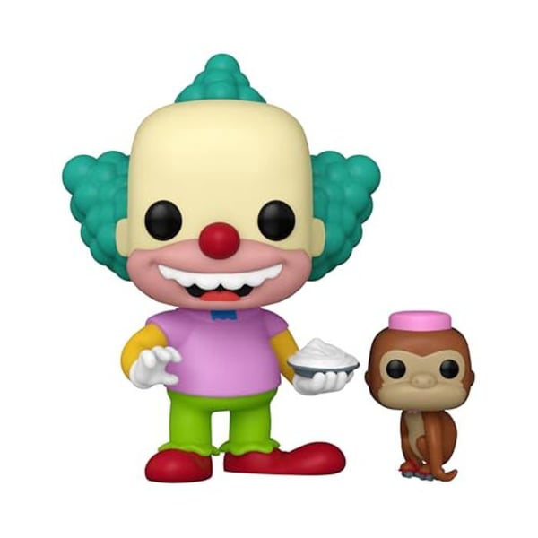 Figur - Funko - Krusty clownen & Tenny - Vinyl - 9,5 cm - Gåva för Simpsons-fans