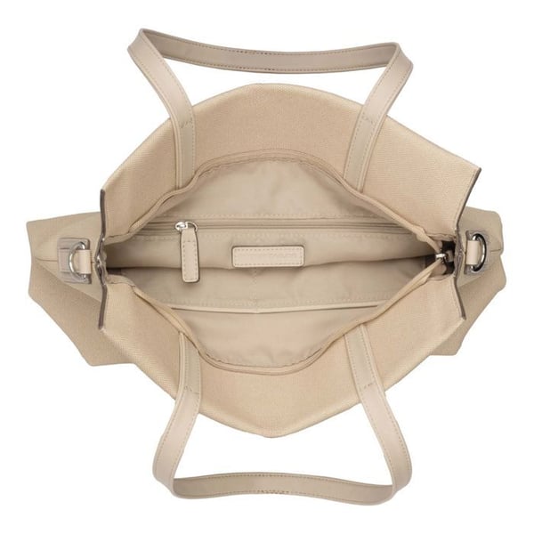 Skuldertaske - TOM TAILOR - Rosa Zip Shopper M - Beige - 100% polyurethan - 32x23 cm