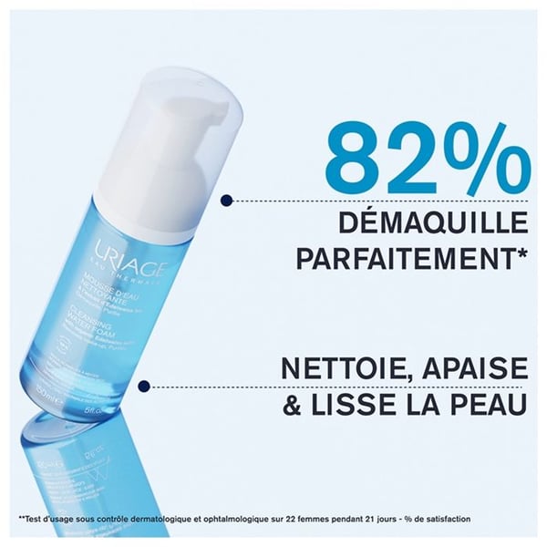 Uriage Mousse d'Eau Nettoyante Démaquillante 150 ml
