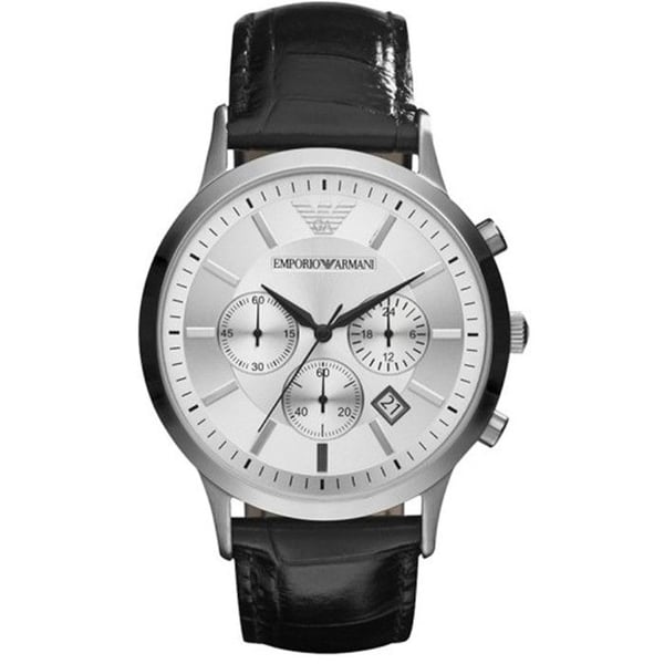 Klocka - Emporio Armani - AR2432 - Svart - Stål - 5 ATM vattentät