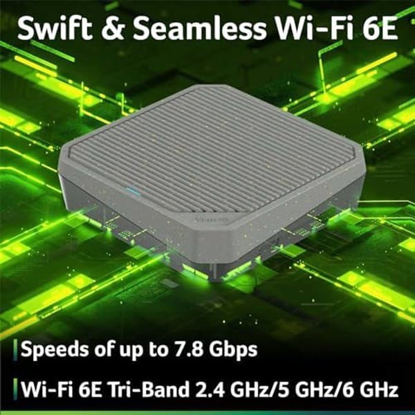 WiFi-router - ACER - Connect Vero W6m - WiFi 6E upp till 7.8 Gbps - Mesh-system - Återvunnet plast PCR