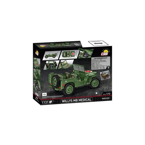Maquette - COBI - Willys MB Medical - Grön - Plast - Att montera själv