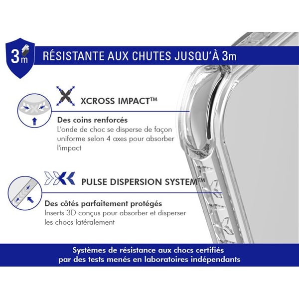 Forcecase Pulse Rugged Fodral för Google Pixel 9 och 9 Pro Clear