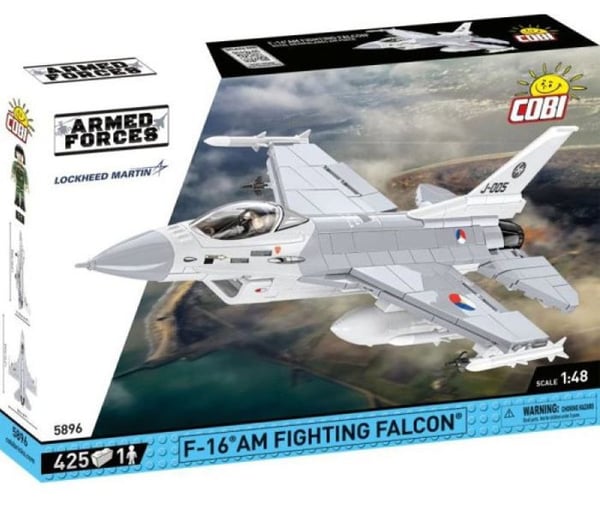 Byggsats - COBI - F-16 AM FIGHTING FALCON - 425 klossar - Pilotfigur - 1:48