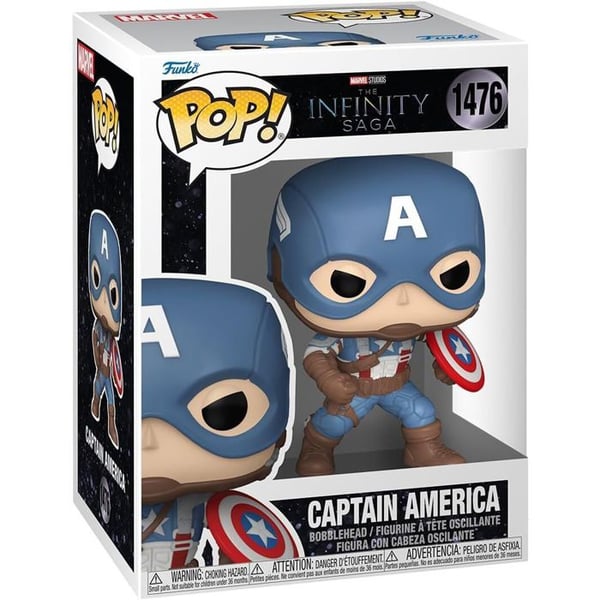 Figurinsminiatyr - FUNKO - Captain America n°1476 - Vinyl - 9 cm - Marvel