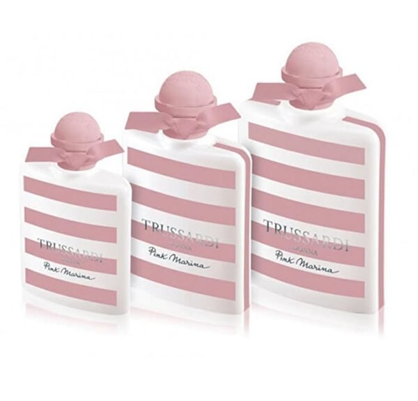 Eau de Toilette - TRUSSARDI - Donna Pink Marina - 100 ml - Blomsterdoft - Flaska i vitt glas