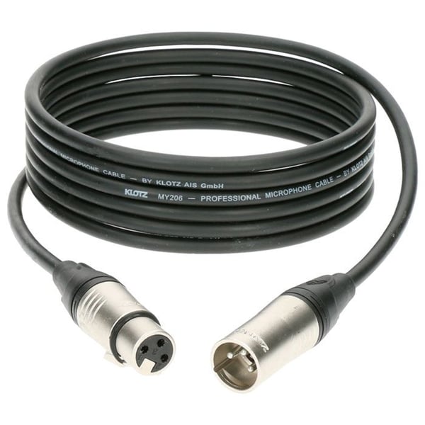Klotz Kabel M1 Pro XLR hane/hona, 3m Mikrofonkabel