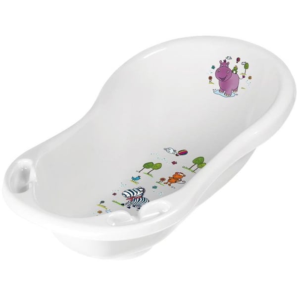 KEEEPER Badkar för baby 84 cm Hippo vit