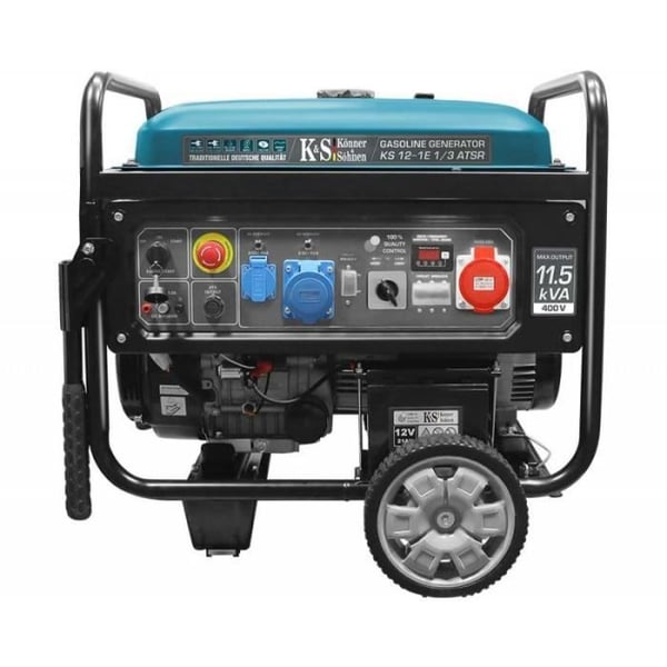 Strömaggregat - Konner & Sohnen - KS12-1E 1/3 ATSR - 11.5 kVA - Enfas - Bensin