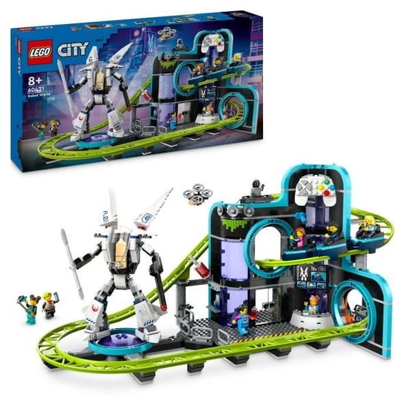 LEGO® City 60421 Robot World Amusement Park - Nöjespark för barn i åldrarna 8