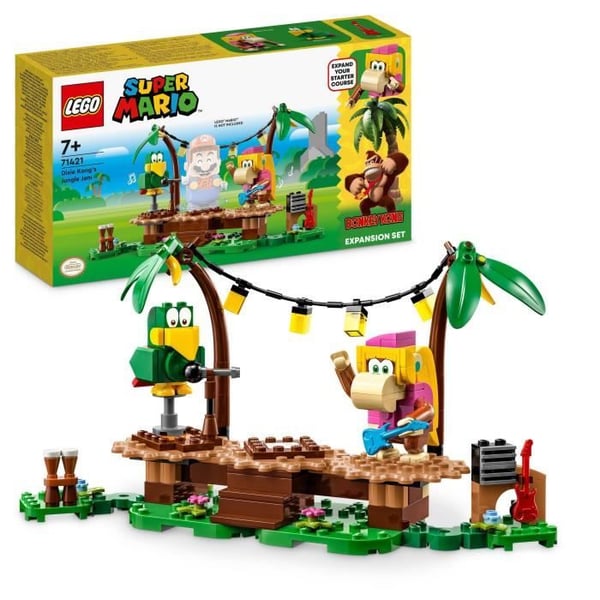 LEGO® Super Mario 71421 Dixie Kong Jungle Concert Expansion Set, kombinera med startpaket