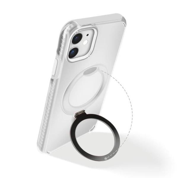 MagSafe-skal för iPhone 11 Stötsäker med Fällbart Stöd Vit