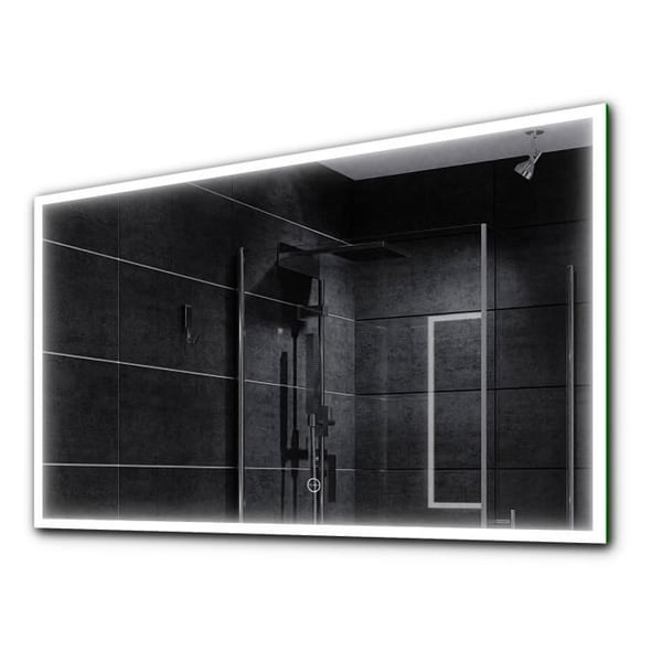 LED-spegel med touch-omkopplare - Alasta - Boston 160x90 cm - Vit - Att hänga - Badrumsmöbler
