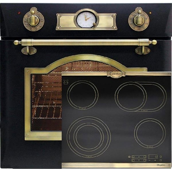 Sammansatt elektrisk spis - KAISER - EH 6355 Em - 8 funktioner - Keramisk platta KCT 6185 Em - 60 cm