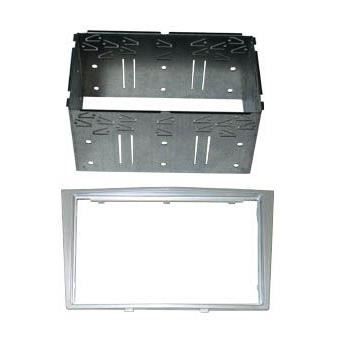 Dubbel DIN bilradioadapter - AUTOLEADS - DFPK-19-01/SS - Ljusgrå - Metallbur - Opel Corsa 2006