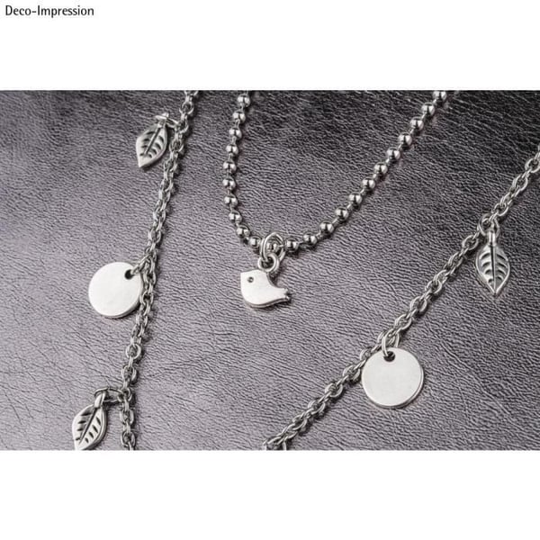 "Pendentiv - Fågel - Metall - Guld - 8x5mm - Unisex"