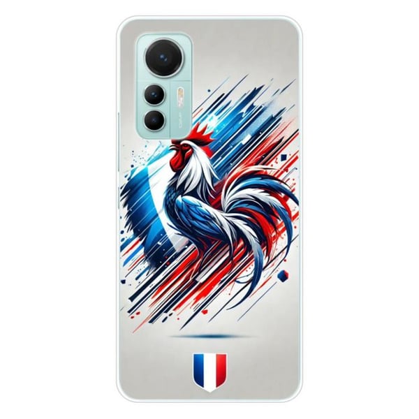 Tryckt silikonfodral som är kompatibelt med Xiaomi Mi 12 Lite French Rooster