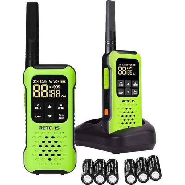 Retevis RT649P Walkie Talkie, IP67 Vattentåliga, Flytande, PMR446 Utan Licens, SOS, VOX, Ficklampa, för Kanot, Simning, Segling, Surfing