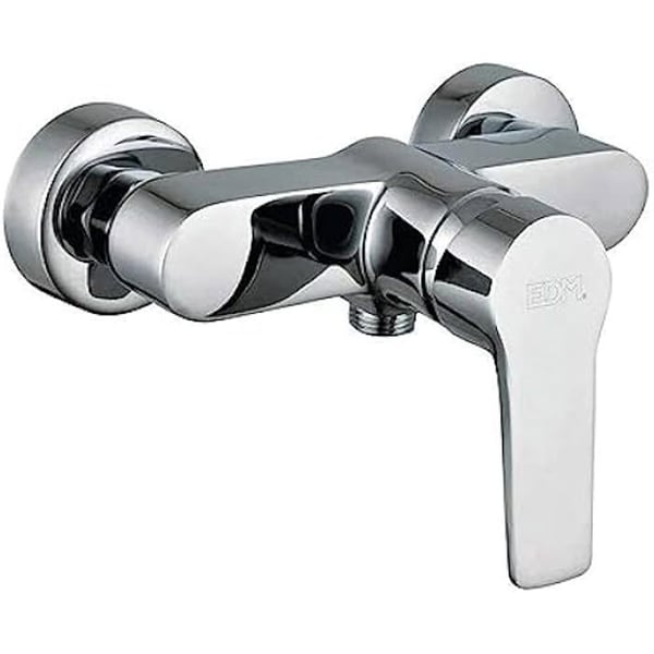 Kranar - EDM - GRIFO MONOMANDO EMPOTRADO DOUCHE - Metallic Silver - Enkelt hål - Väggmonterad