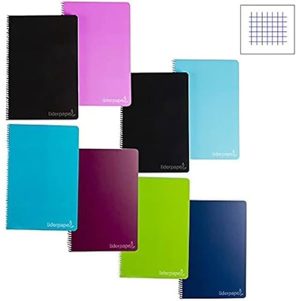 Anteckningsbok A4 - LIDERPAPEL - Wonder - Plastomslag - 80 sidor - 90 g/m² - Flerfärgad