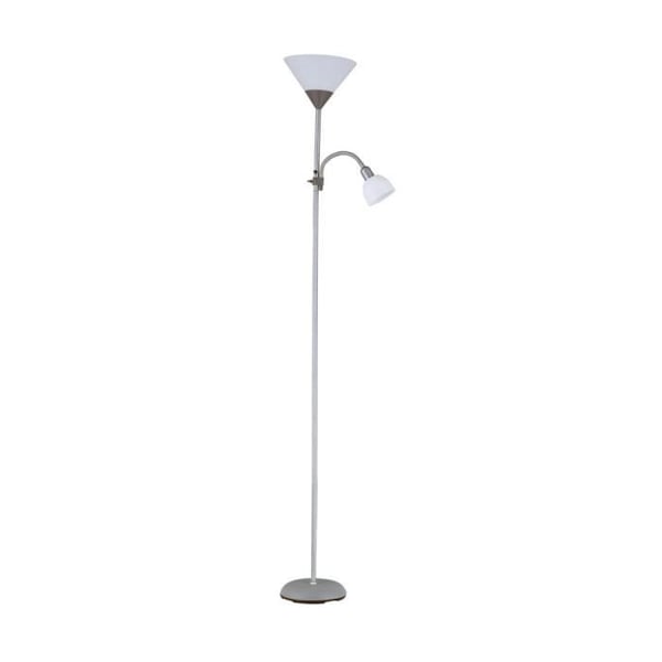 Gatulampa - Grå - 2 i 1 - Metall - Läsningslampa - Modern Design