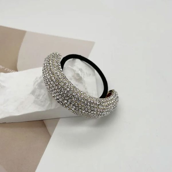 Elastisk Trend för Hår med Geometriska Guld Strass Raffinerad
