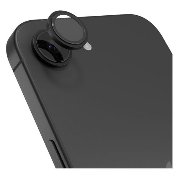 Skyddsfilm i aluminium Epico för iPhone 16e - svart