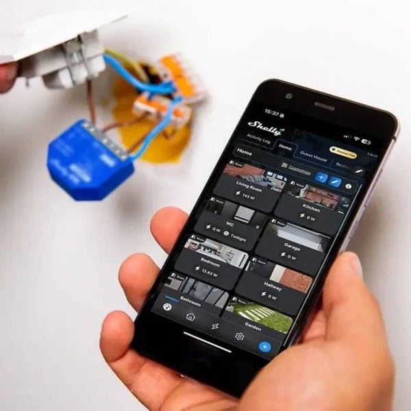 Shelly 1 Gen4 Blå Automationsmodul