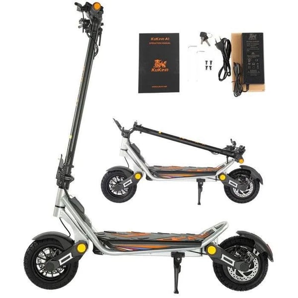 Kukirin A1 Sammenklappelig Elektrisk Scooter - Motor 800W - Batteri 48V 13Ah - 10" Slangeløs Dæk - Rækkevidde 45km