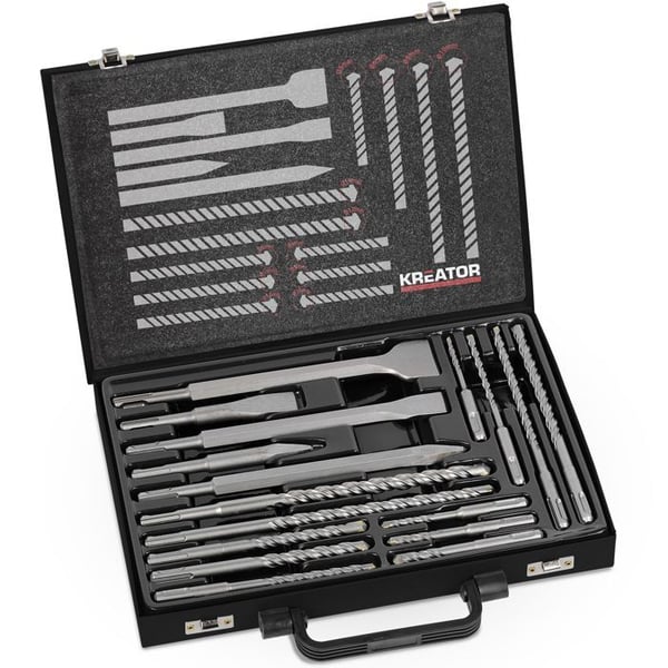 Set SDS-plus KREATOR 17 delar metall